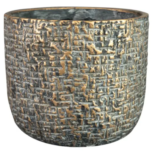 Pot Maxim shiny earth D20 H17 Ter Steege
