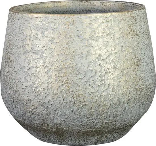 Pot Noor metalic grey D19 H16 Ter Steege