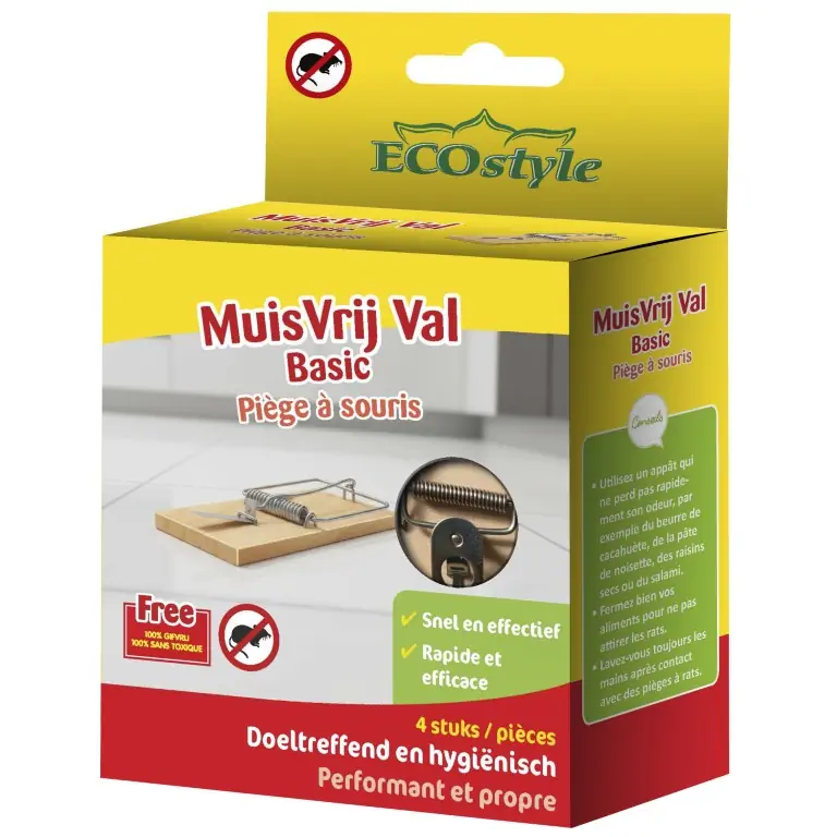 MouseFree Trap Basic 4-pack- Leverbaar vanaf april 2026 ECOStyle