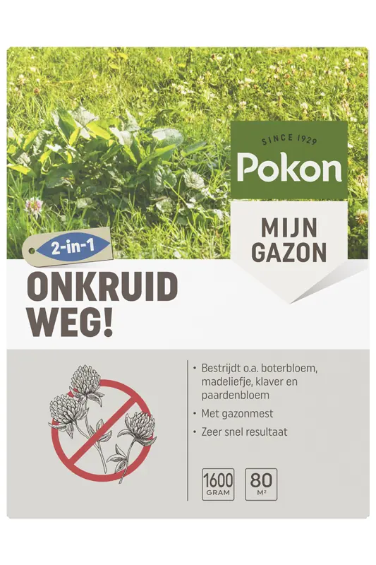 Onkruid Weg! 1600 gram Pokon