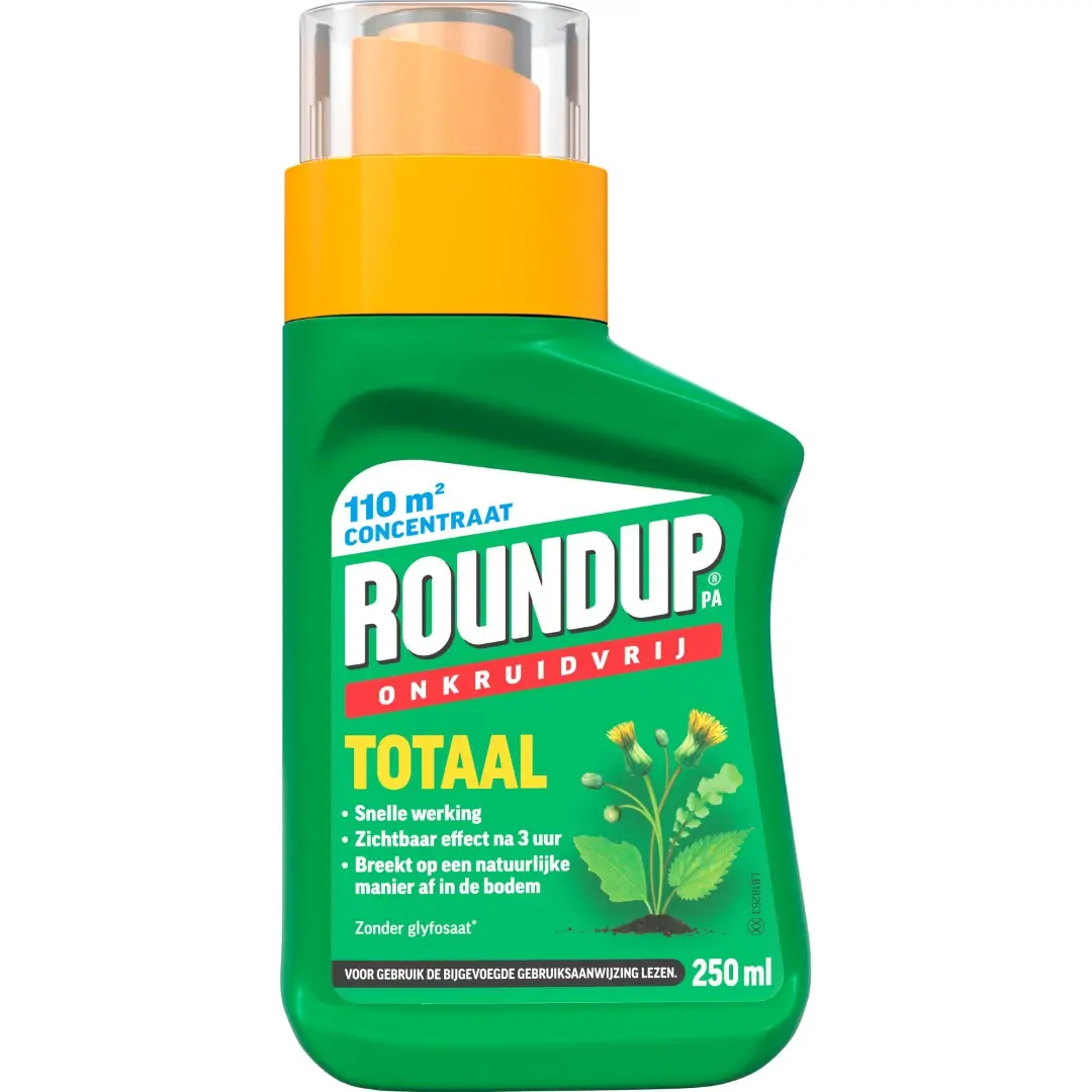 Totaal onkruidbestrijder totaal concentraat 250ml Roundup