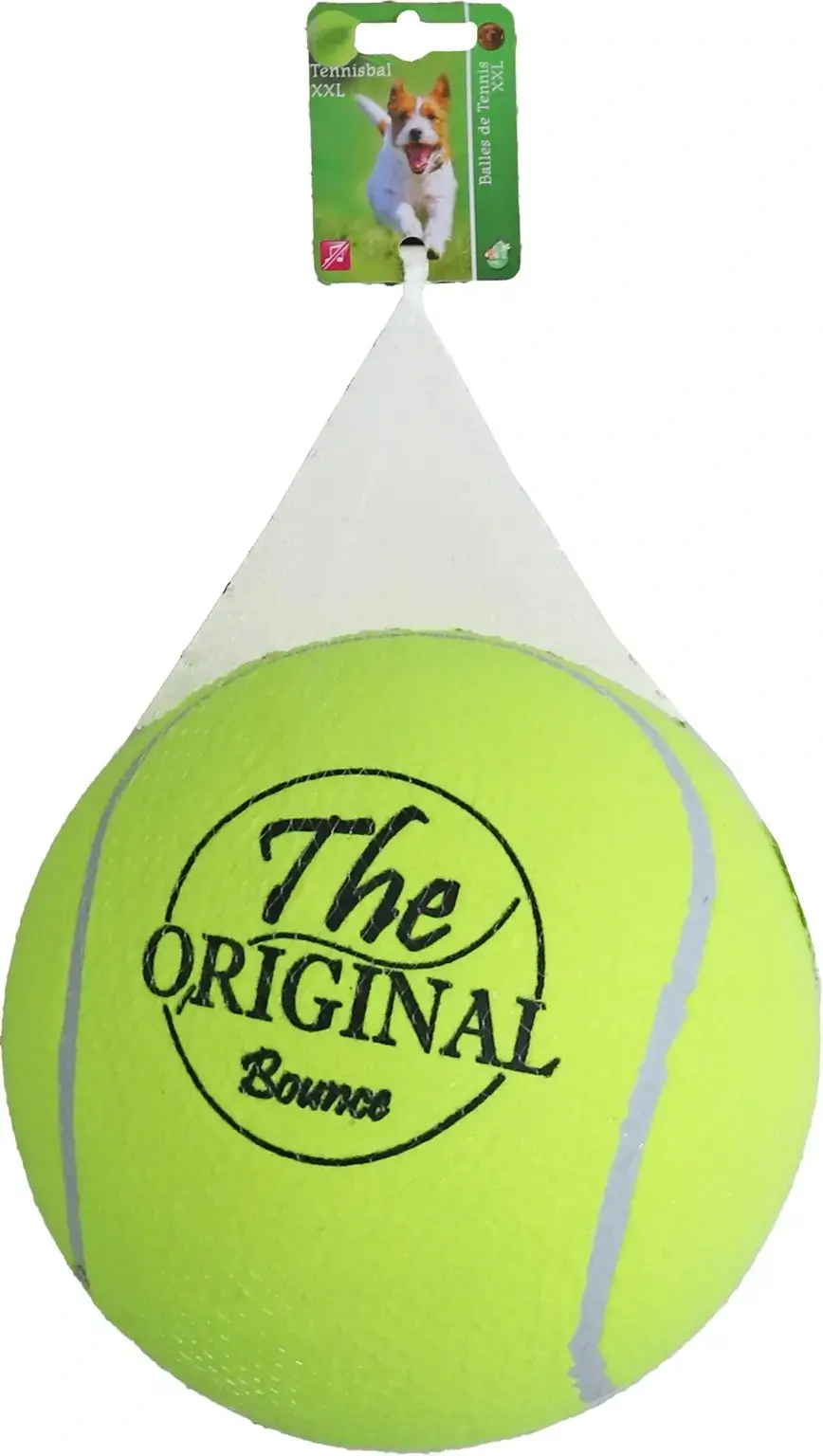 Tennisbal opblaasb.bounce 23cm geel Gebr. de Boon