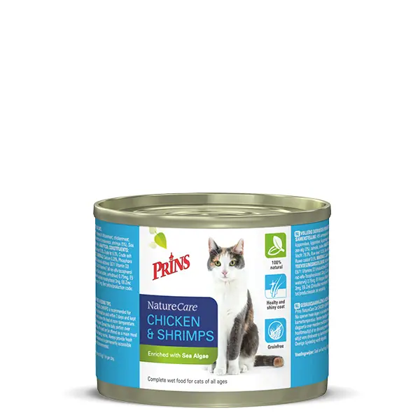 Naturecare Cat Kattenvoer Kip Garnaal 200 g Prins