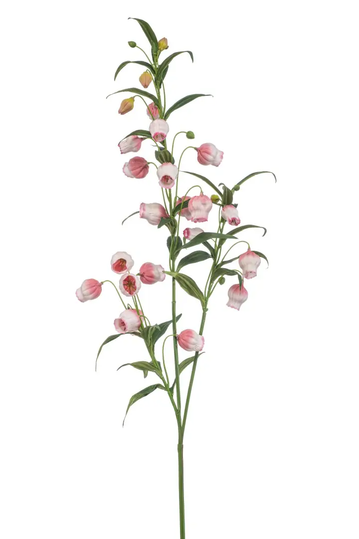 Sandersonia spray x3 lt pink 110 cm kunstplant Emerald