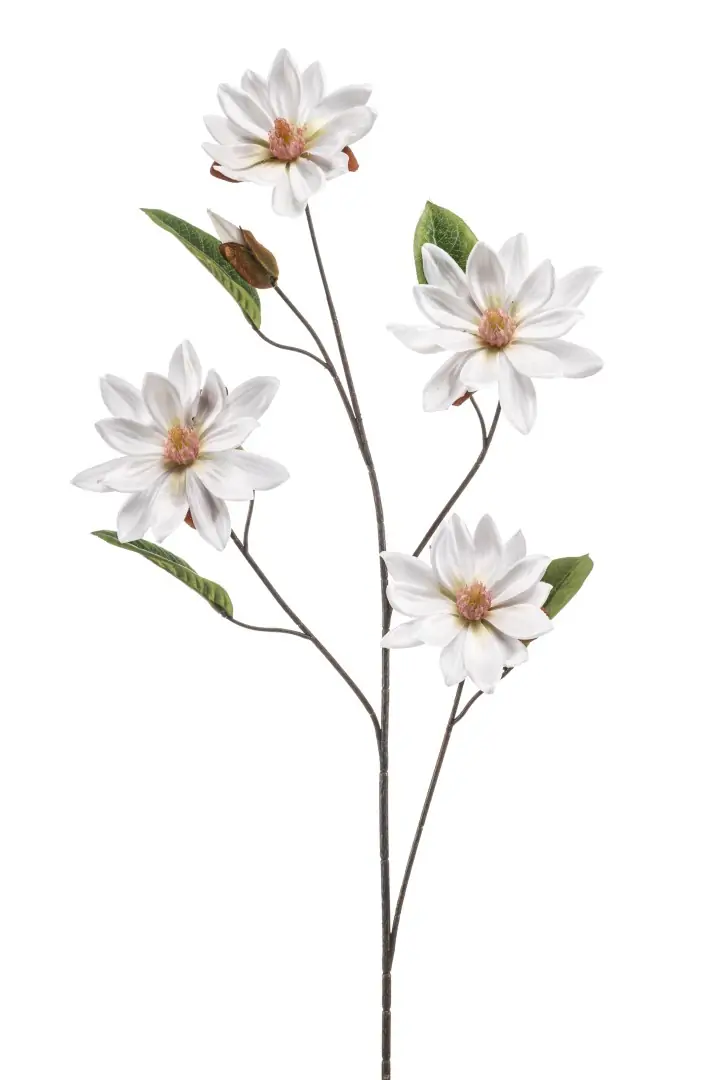 Magnolia spray white 102 cm kunstplant Emerald