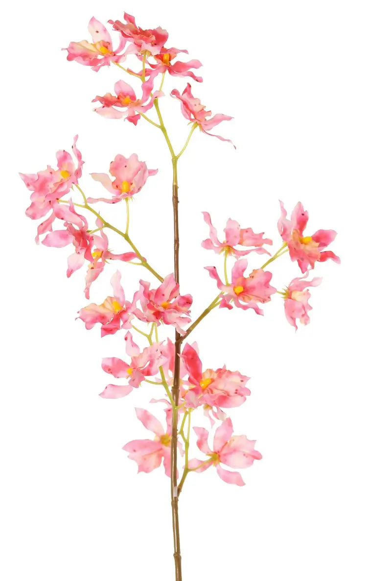 Renanthera m. 25 polyester bloemen roze kunstbloem zijde nepbloem Driesprong Collection