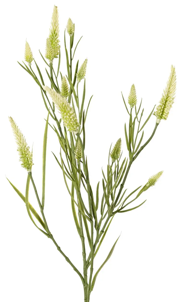 Smalbladklaver Trifolium angustifolium 4x vertakt met 13 bloemen & 70 blaadjes 80 cm kunstbloem I Top Art