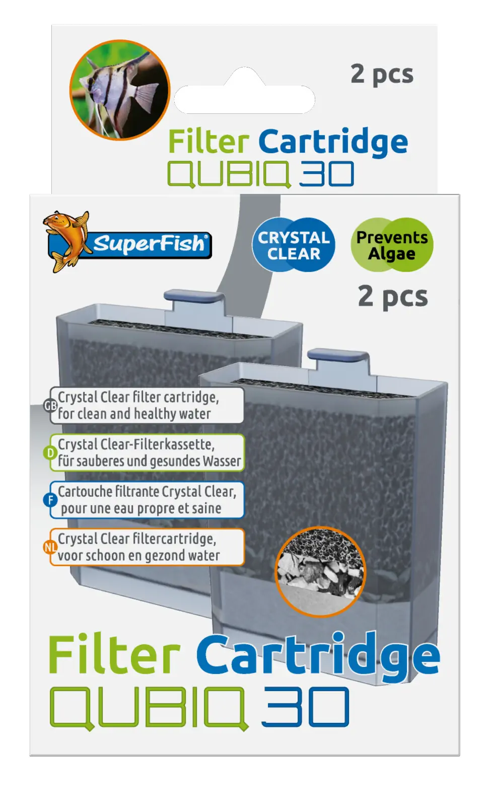 Aquarium Qubiq 30 cartridge 2 st Superfish