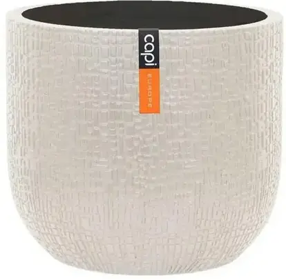 Pot bol Skin 17x15 beige bloempot Capi Europe