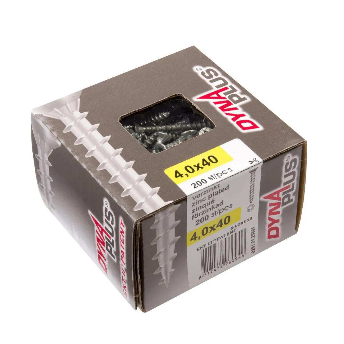 Dynaplus spaanplaatschroef verzinkt PK TX T30 6.0x120/70 Eurofix