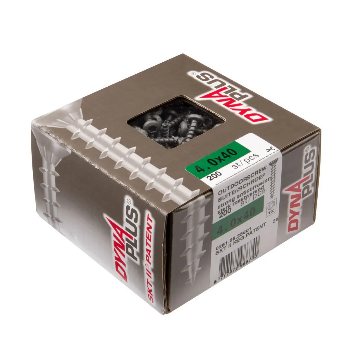 Dynaplus spaanplaatschroef AR coating PK TX T20 4.0x40 Eurofix