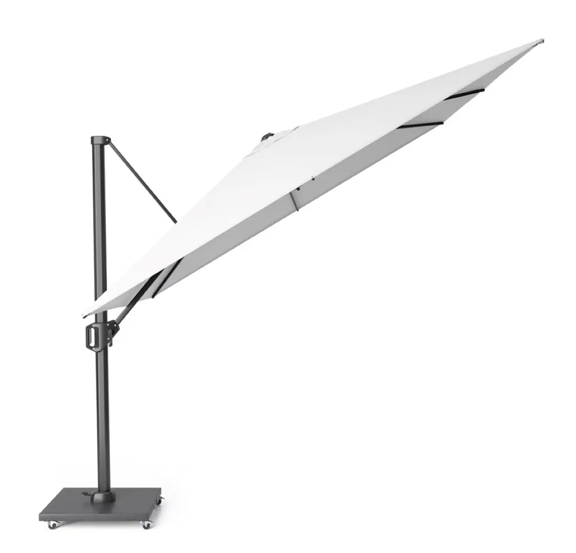 Zweefparasol Challenger T1 3x3 meter Wit zonwering Platinum