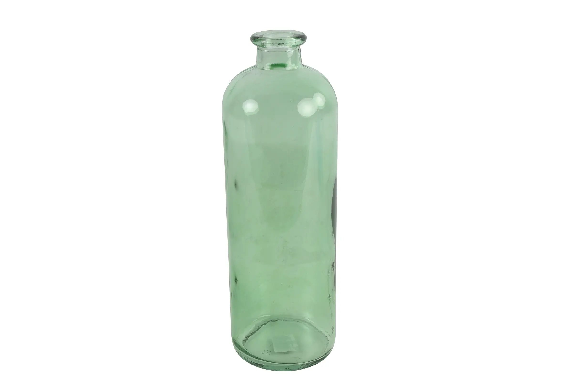 Fles Caria glas ro 11x11x33 cm groen Countryfield