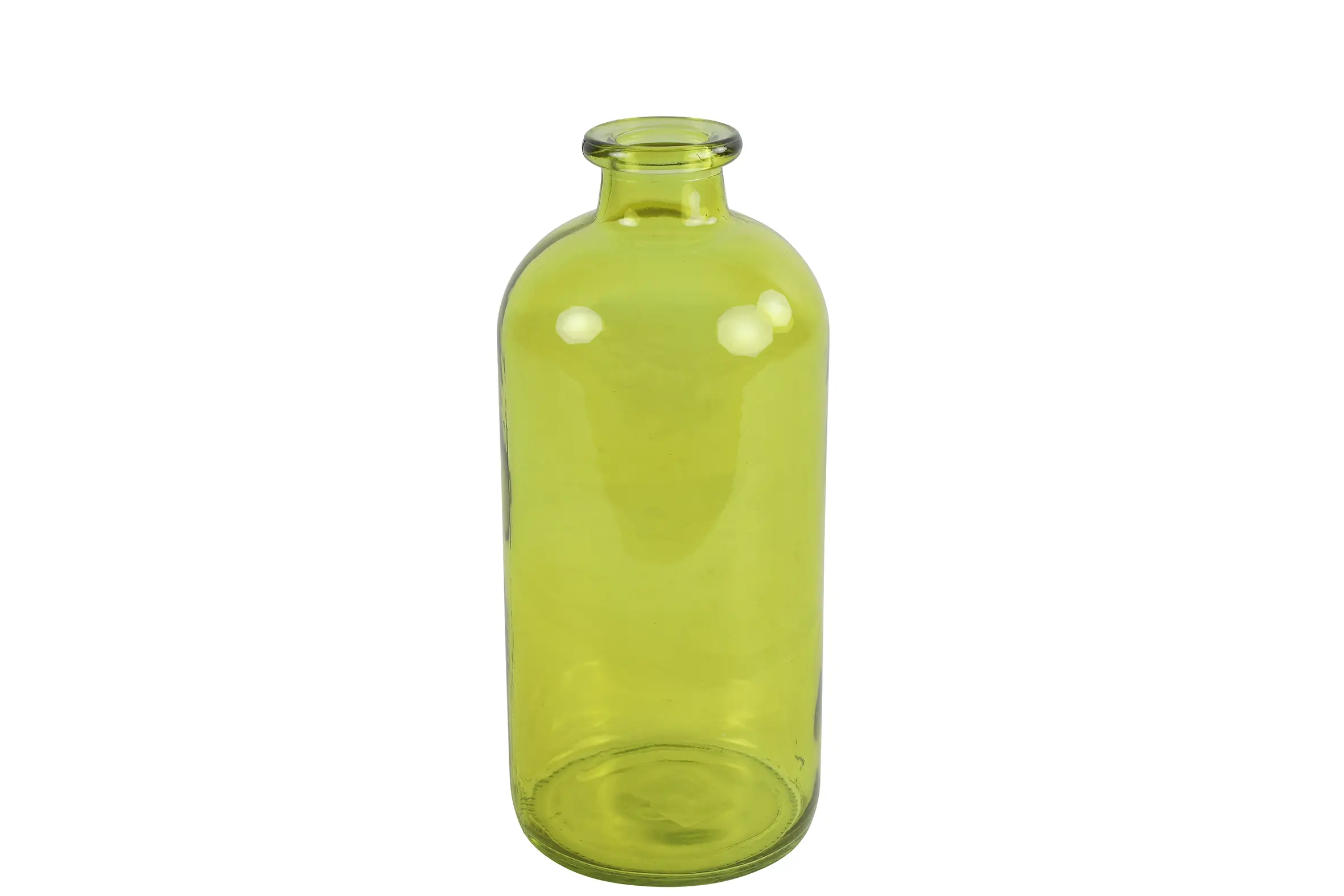 Fles Caria glas ro 11x11x25 cm geel Countryfield