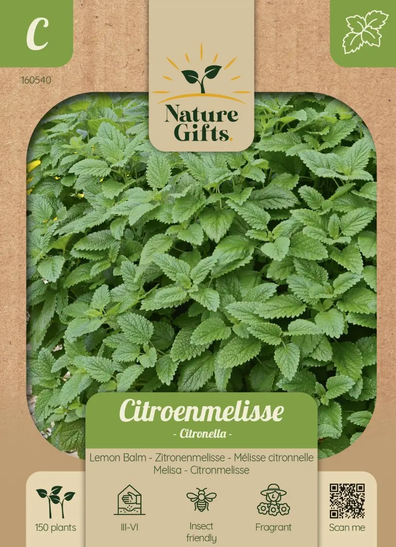 Citroenmelisse Citronella kruidenzaad Nature Gifts Baltus