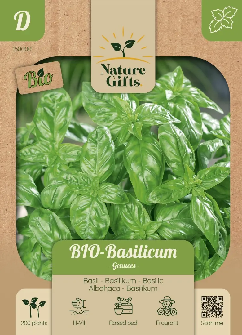Basilicum Genuees BIO kruidenzaad Nature Gifts Baltus