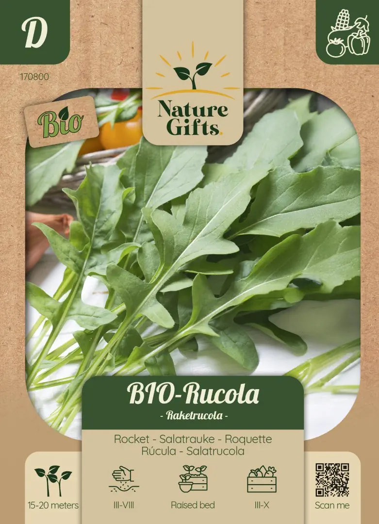 BIO Rucola Salatrauke groentenzaad Nature Gifts Baltus