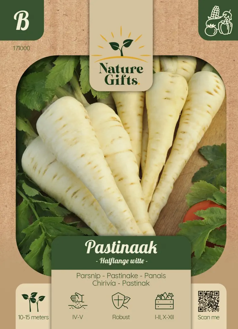 Pastinaak Halflange witte groentenzaad Nature Gifts Baltus