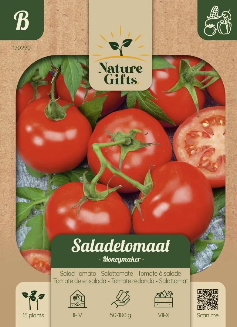 Tomaat Moneymaker groentenzaad Nature Gifts Baltus