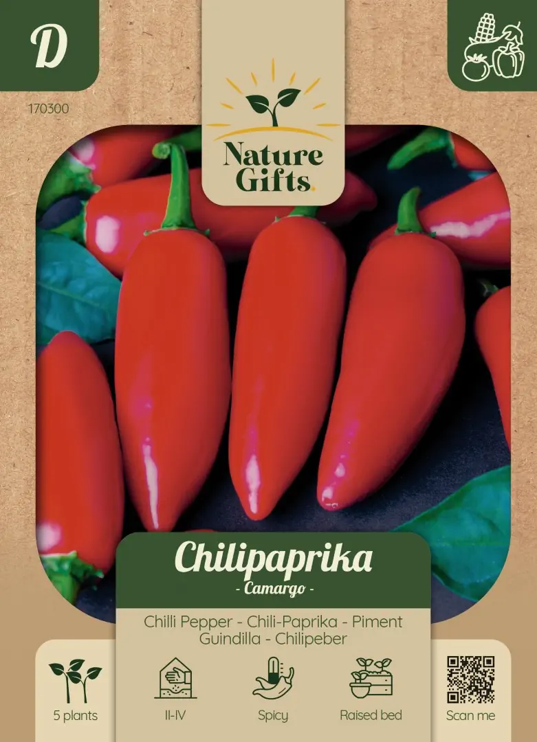 Chili Paprika Camargo F1 groentenzaad Nature Gifts Baltus