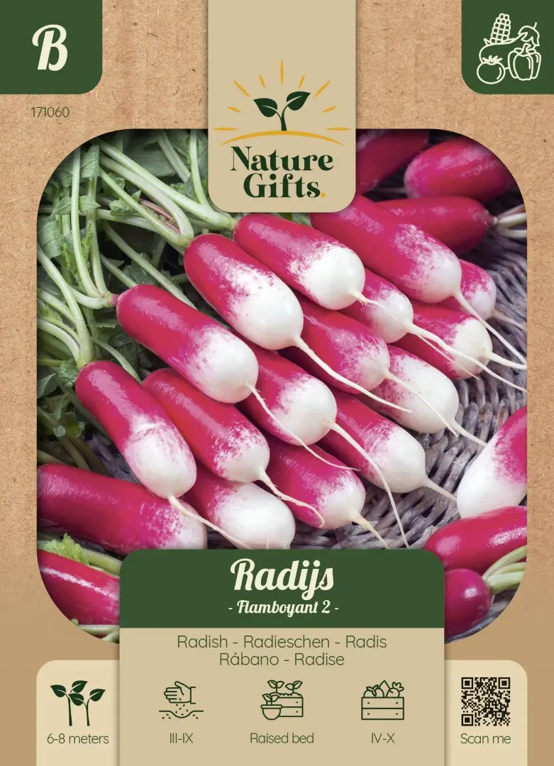 Radijs Flamboyant 2 groentenzaad Nature Gifts Baltus