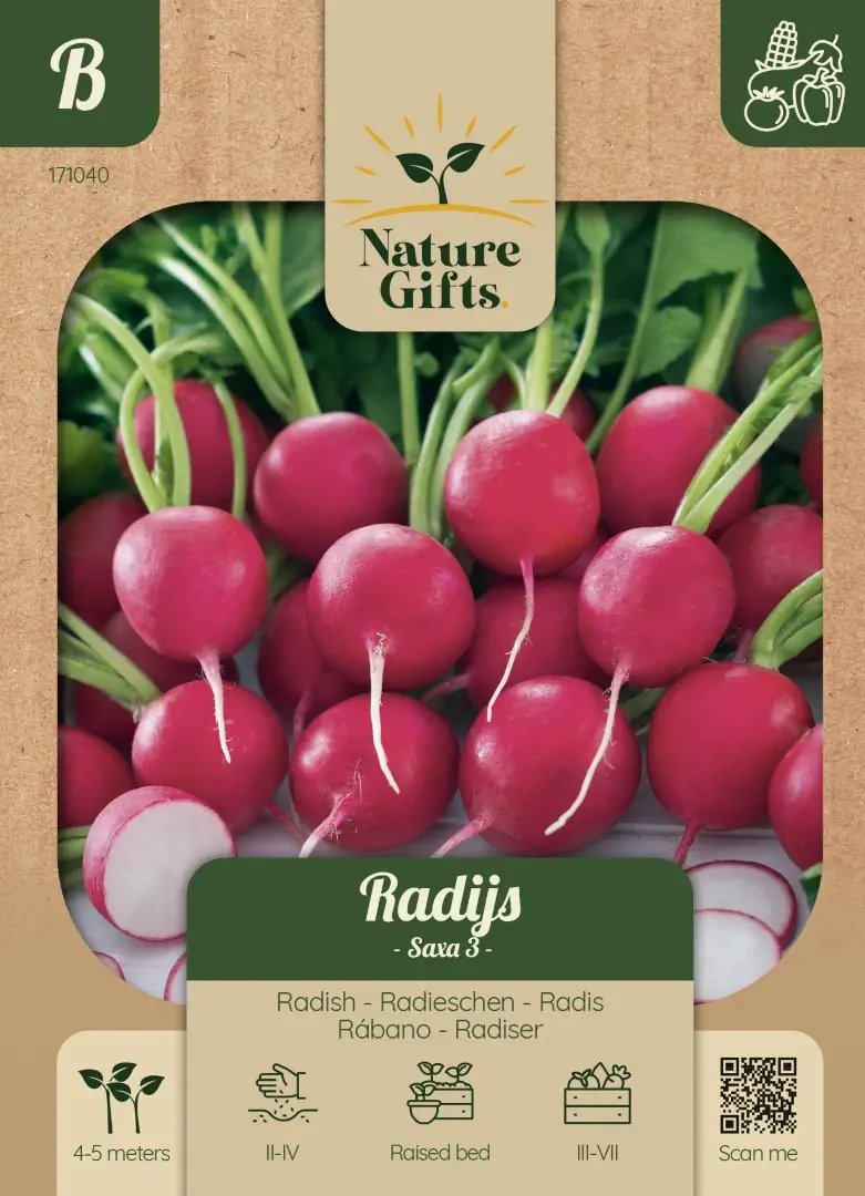 Radijs Saxa groentenzaad Nature Gifts Baltus