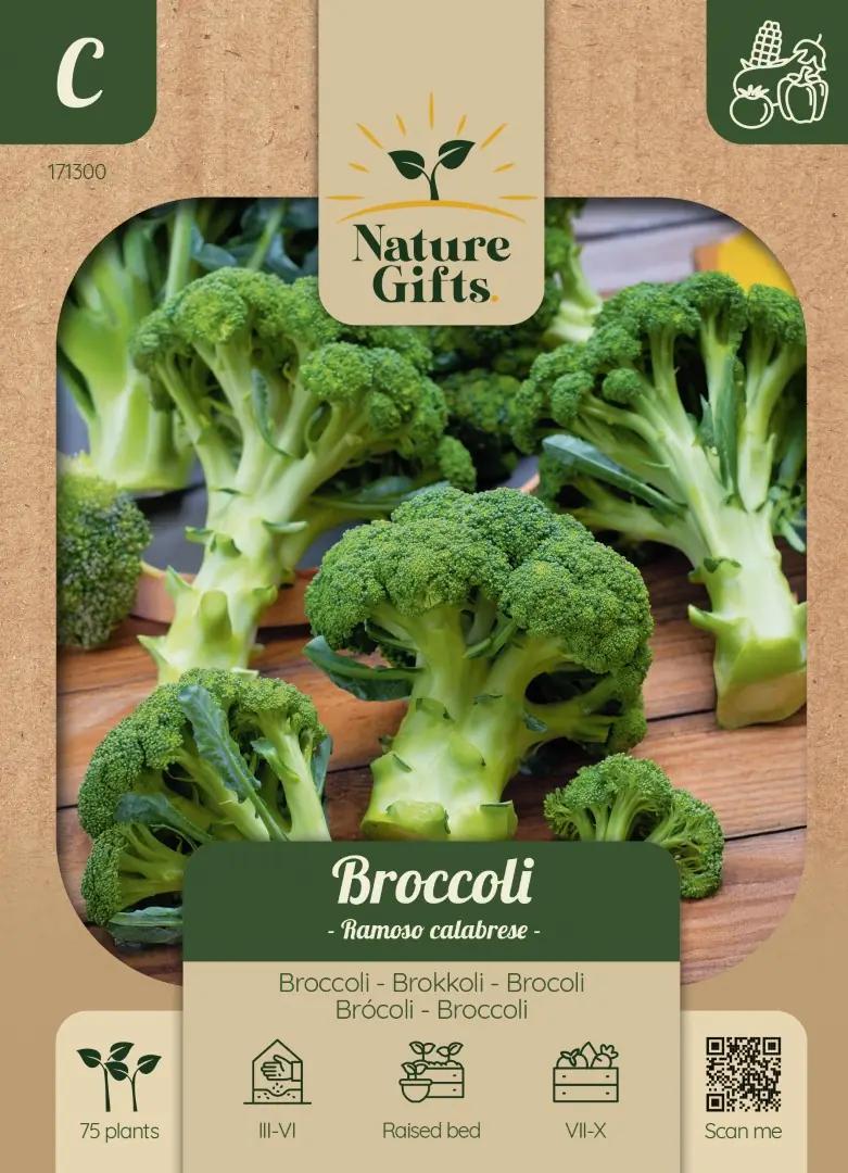 Broccoli Ramoso Calabrese groentenzaad Nature Gifts Baltus