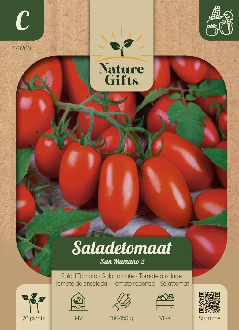 Tomaat San Marzano 2 groentenzaad Nature Gifts Baltus