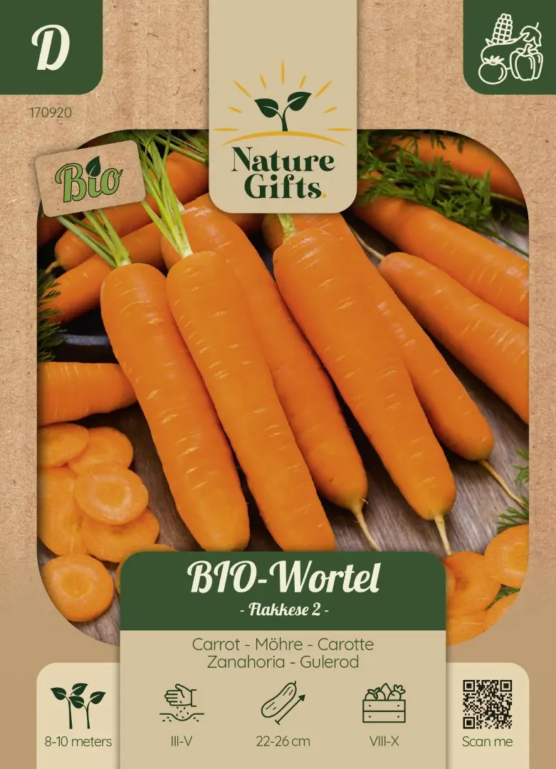 BIO Wortel Herfst- en Bewaarwortel groentenzaad Nature Gifts Baltus