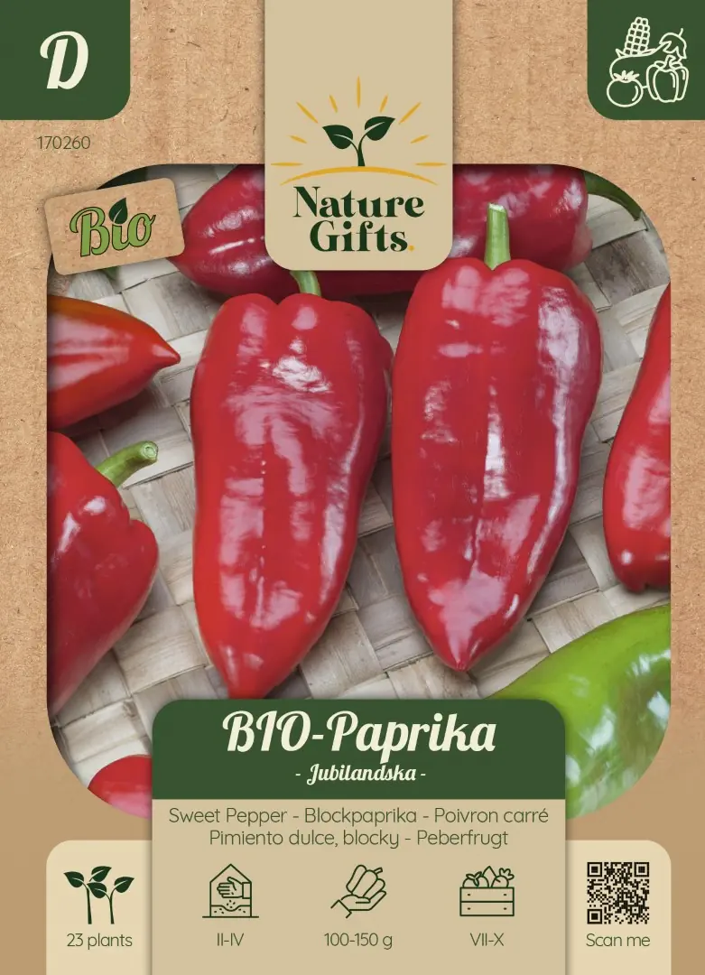 BIO Paprika groentenzaad Nature Gifts Baltus