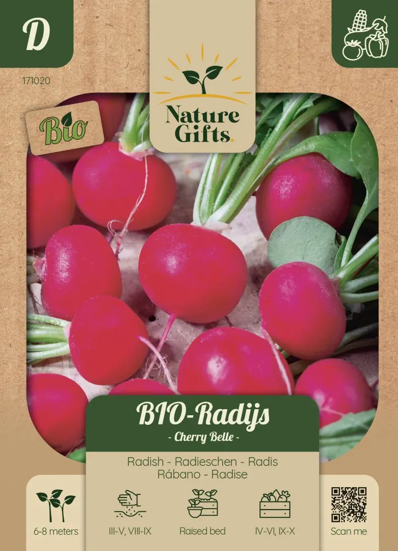 BIO Radijs Cherry Belle groentenzaad Nature Gifts Baltus