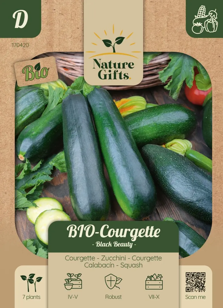 Bio Courgette Black Beauty groentenzaad Nature Gifts Baltus
