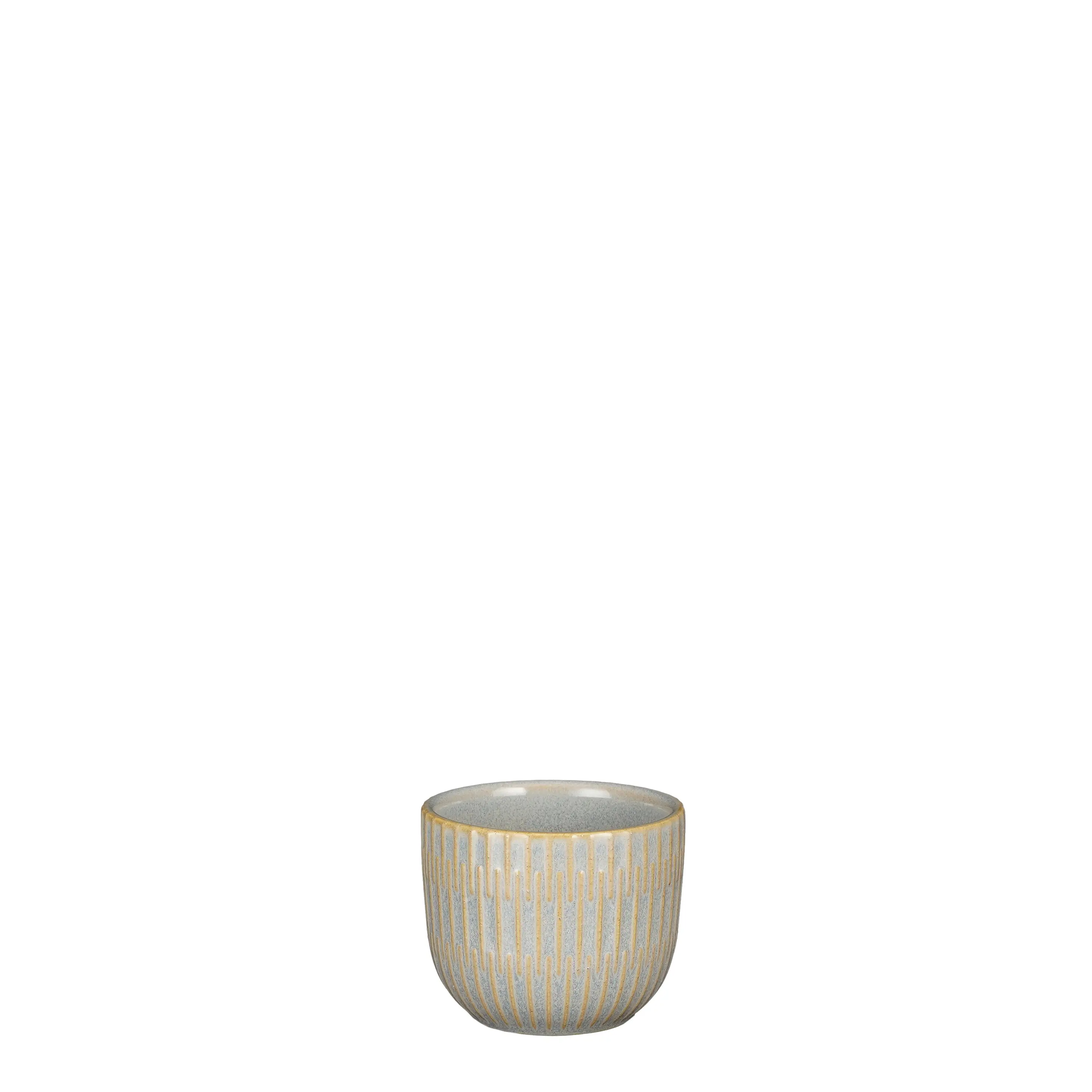 Sara pot rond grijs glaze h6xd7,5 cm Mica Decorations