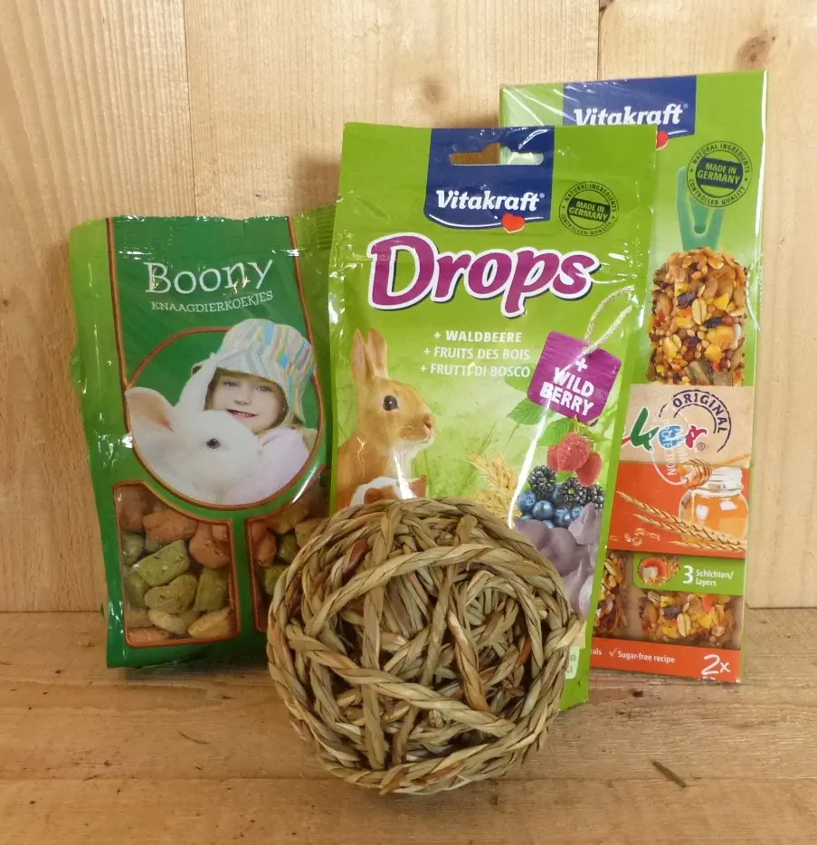 Cadeaupakket voor je konijn Warentuin Mix
