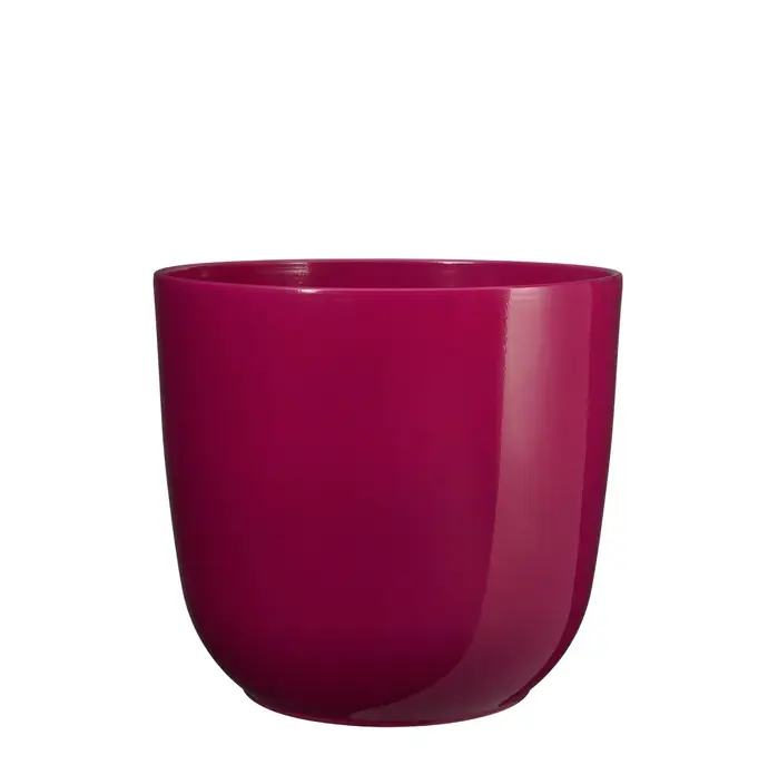 Tusca pot rond fuchsia h16xd17 cm Mica Decorations